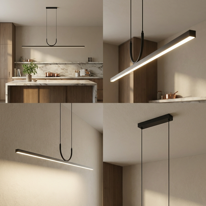 Slim Rectangular LED Pendant Light
