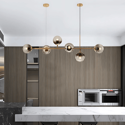 Smoked Or Clear Globe Pendant Light