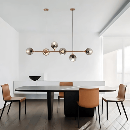 Smoked Or Clear Globe Pendant Light