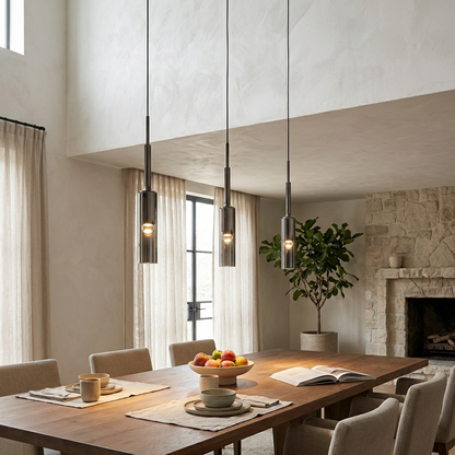 Smoked Glass Pendant Light
