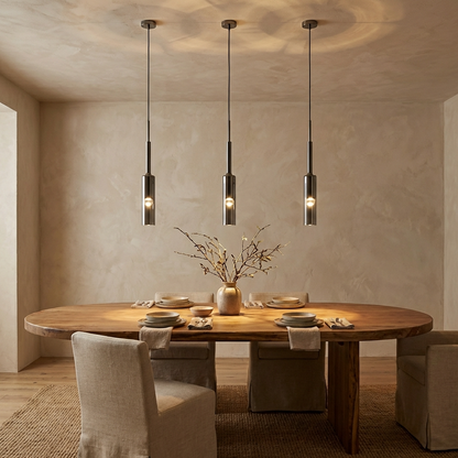 Smoked Glass Pendant Light