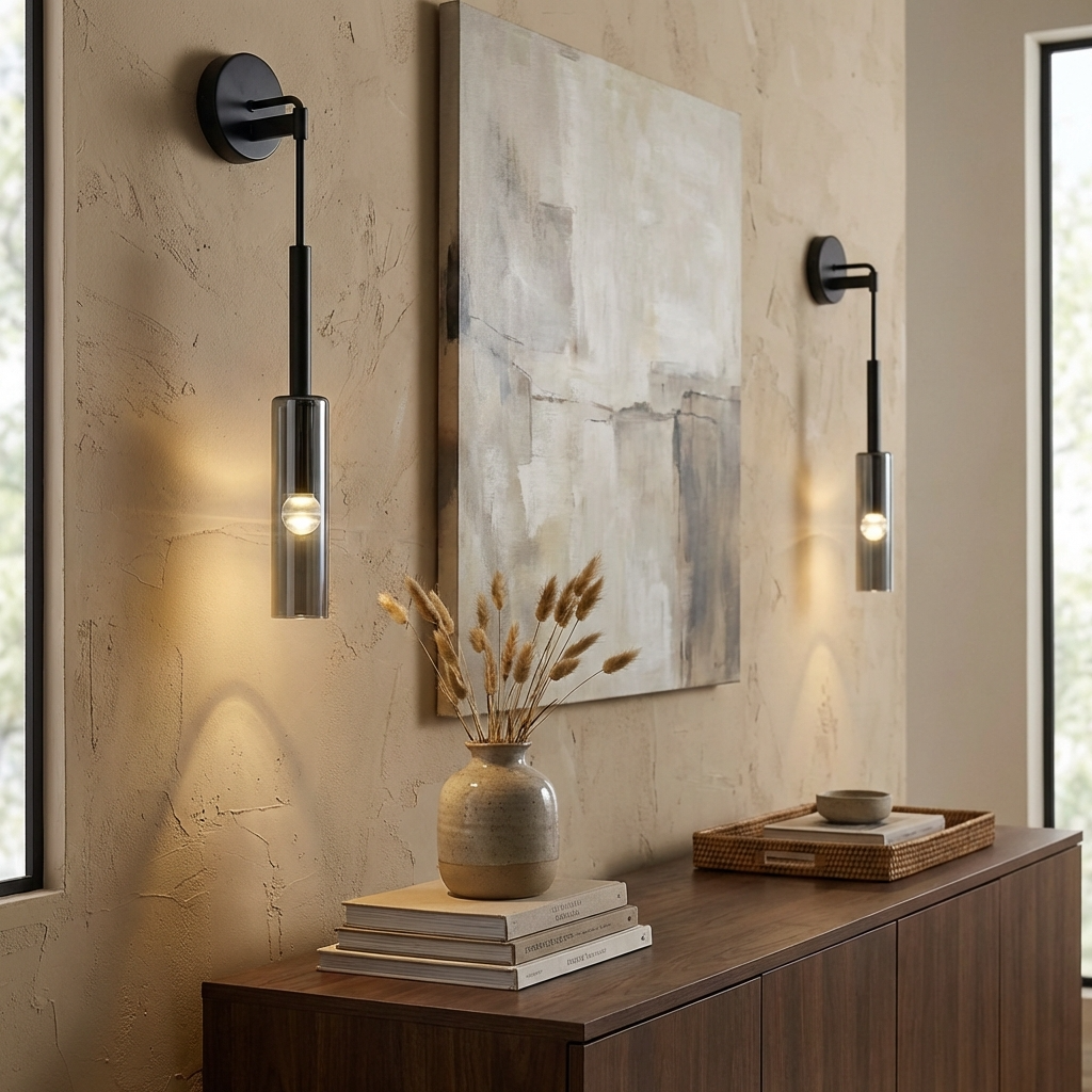 Smoked Glass Pendant Light