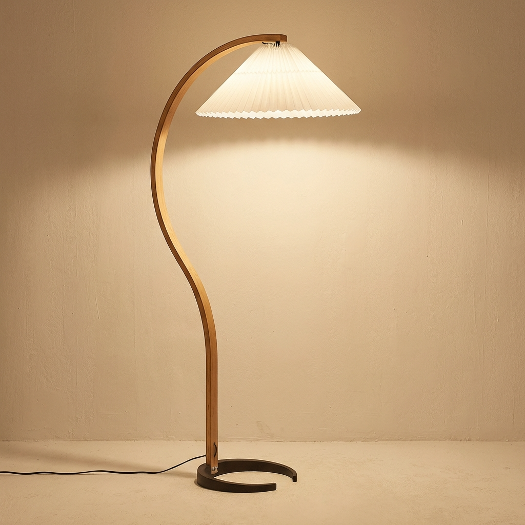 Solid Wood Japanese Floor Lamp