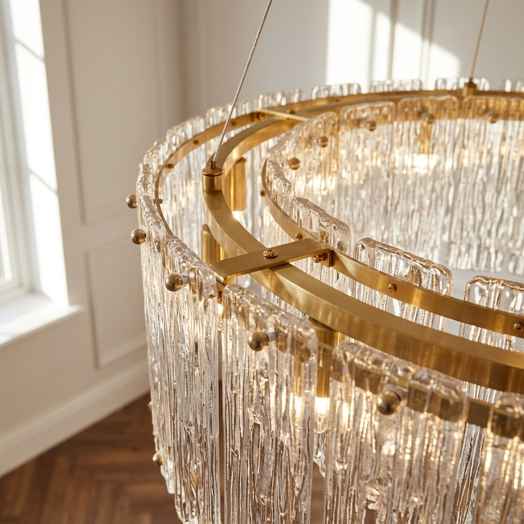 Sterling Crystal Ring Chandelier