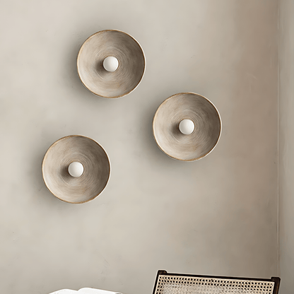 Textured Bowl Wall Light