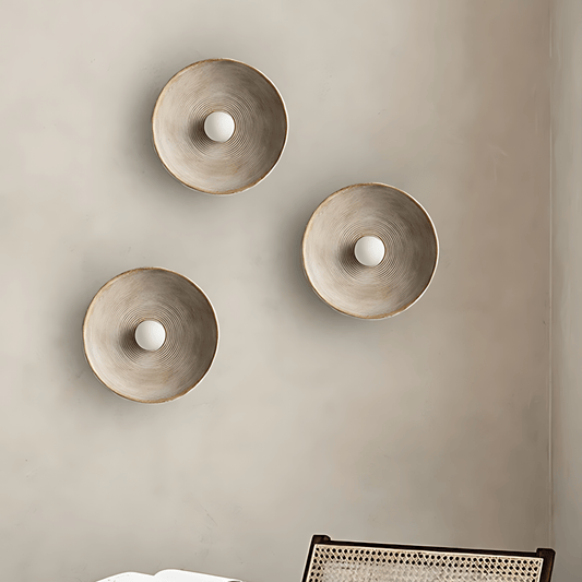 Textured Bowl Wall Light