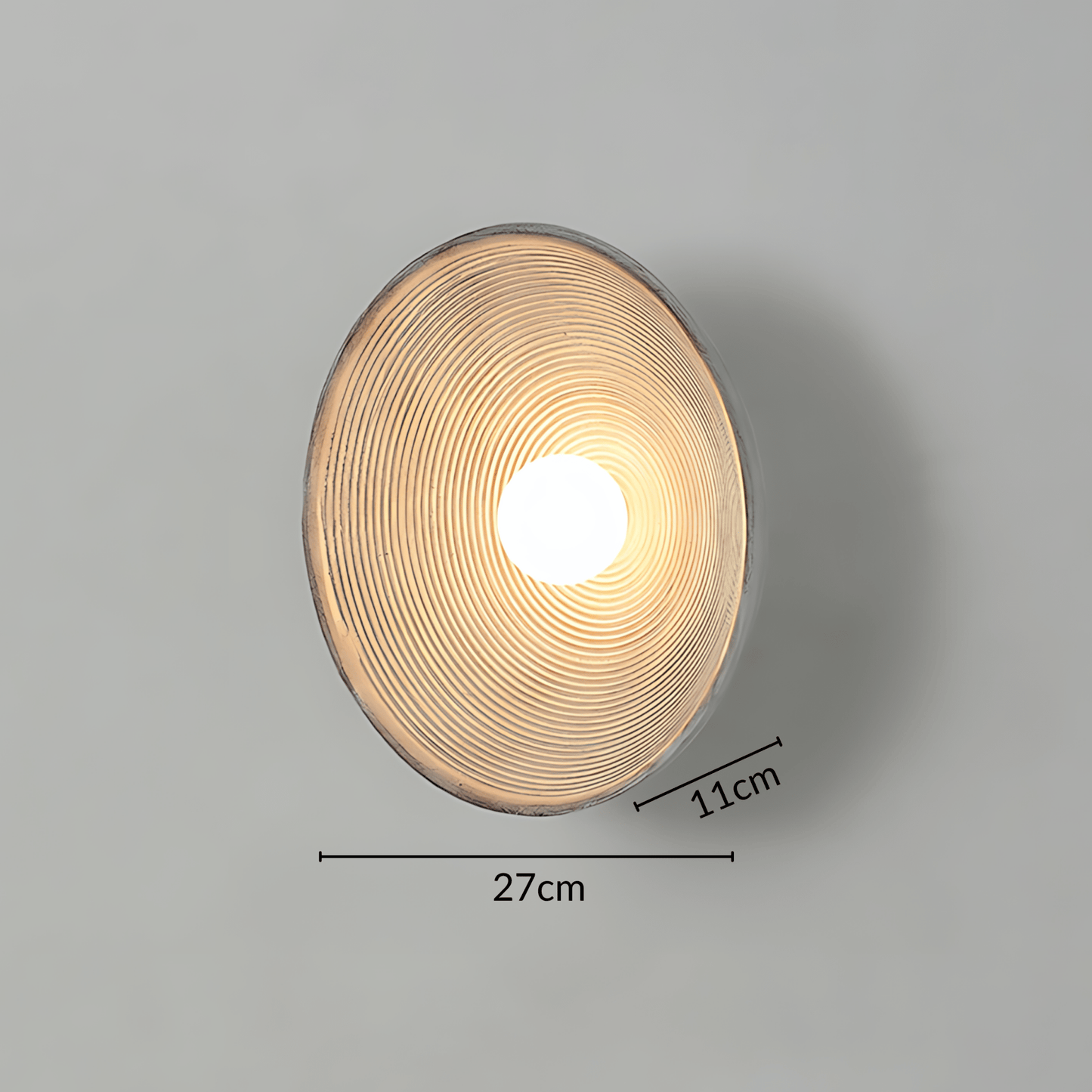 Textured Bowl Wall Light