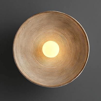 Textured Bowl Wall Light