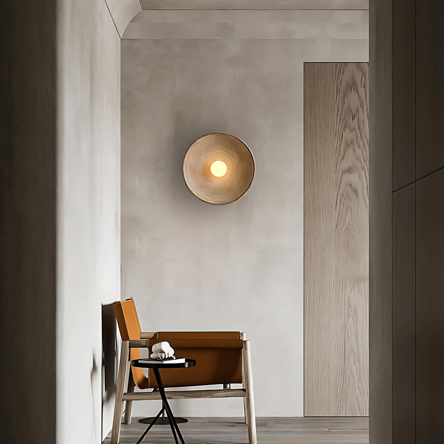 Textured Bowl Wall Light