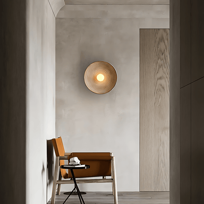 Textured Bowl Wall Light