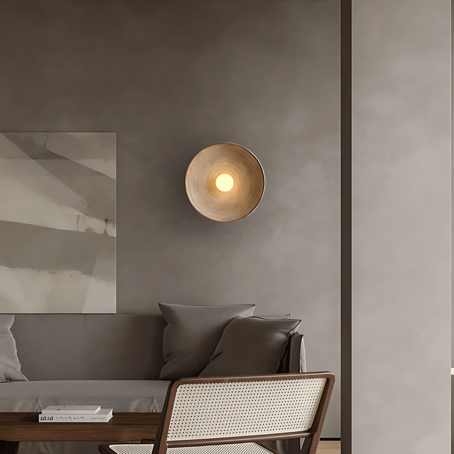 Textured Bowl Wall Light
