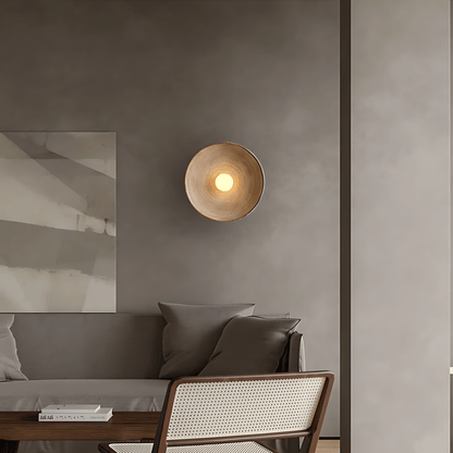 Textured Bowl Wall Light