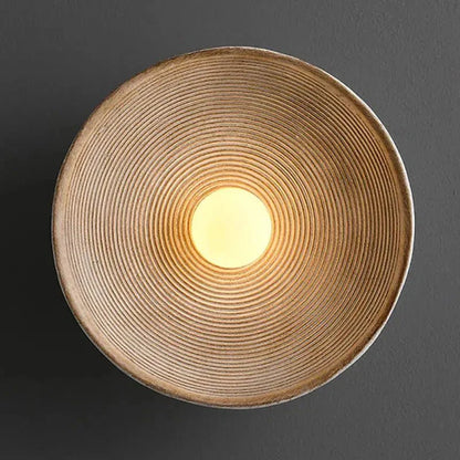 Textured Bowl Wall Light