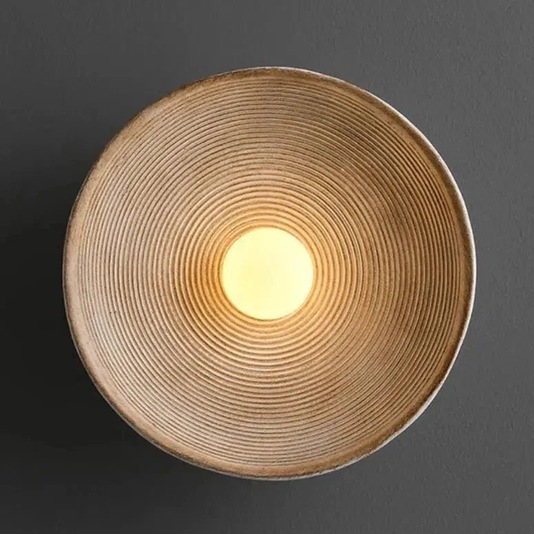 Textured Bowl Wall Light
