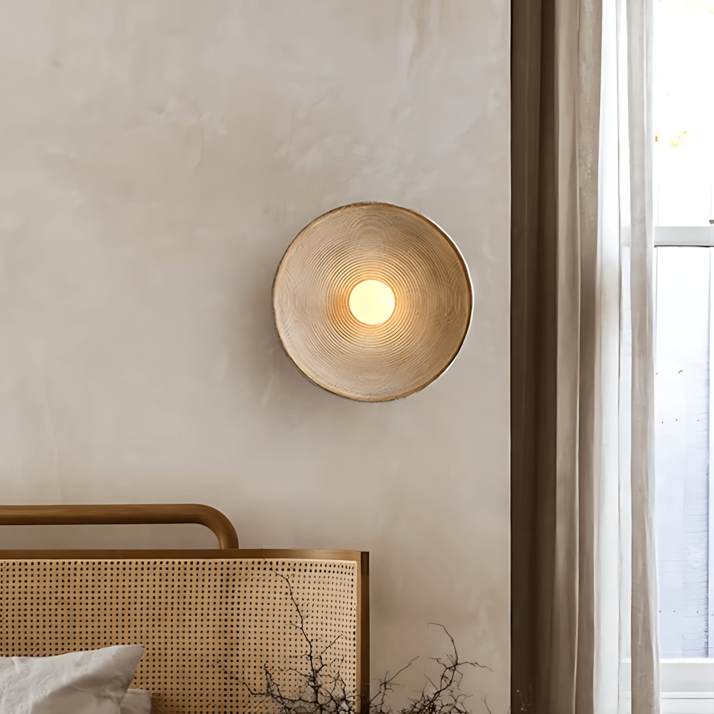Textured Bowl Wall Light