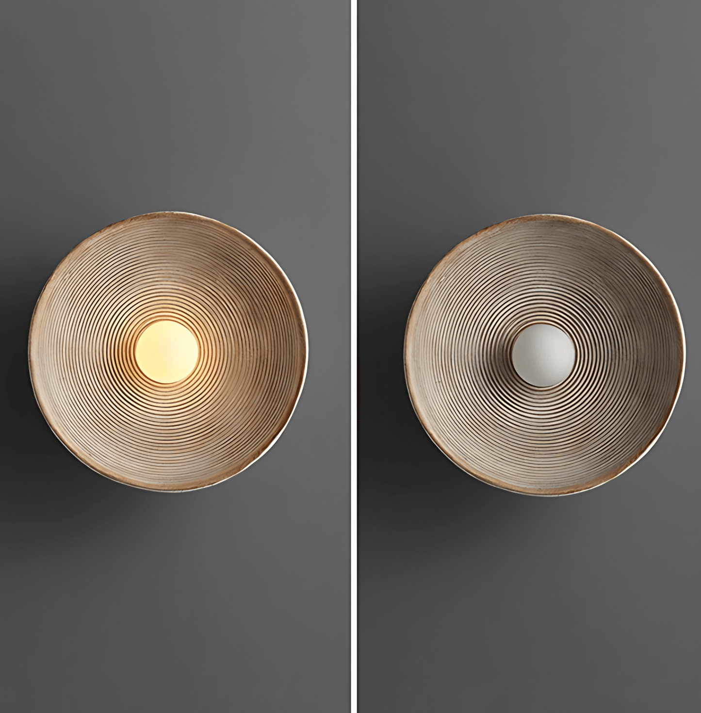 Textured Bowl Wall Light