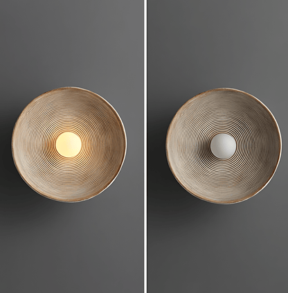 Textured Bowl Wall Light