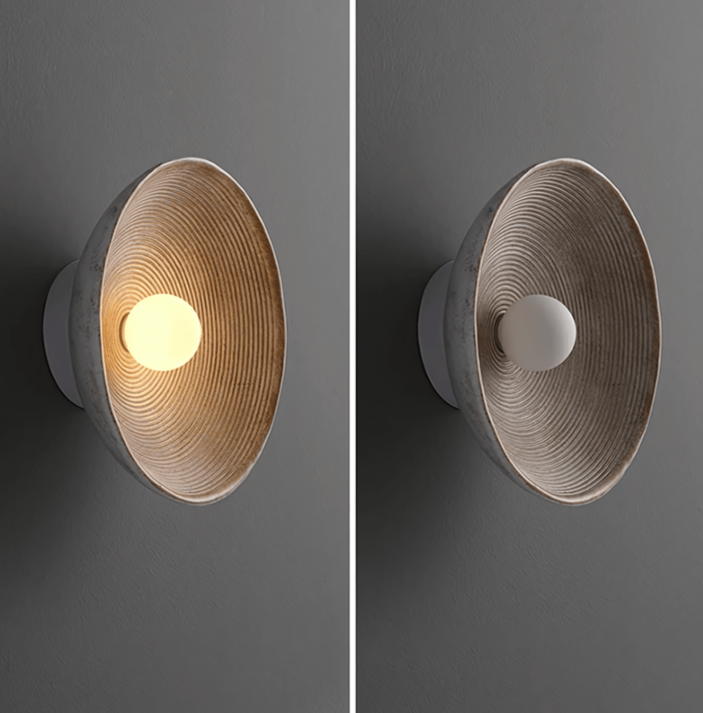 Textured Bowl Wall Light