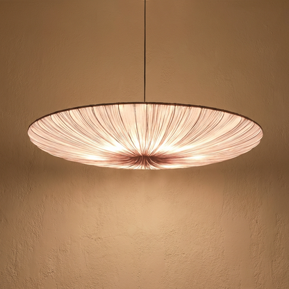 Thin Japanese Wabi Sabi Cloth Pendant Light