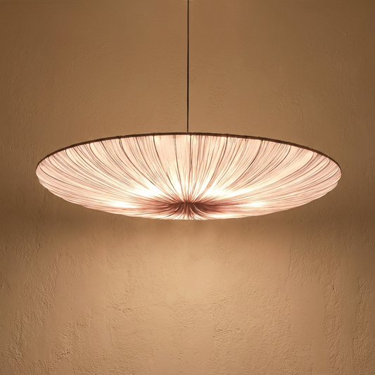 Thin Japanese Wabi Sabi Cloth Pendant Light