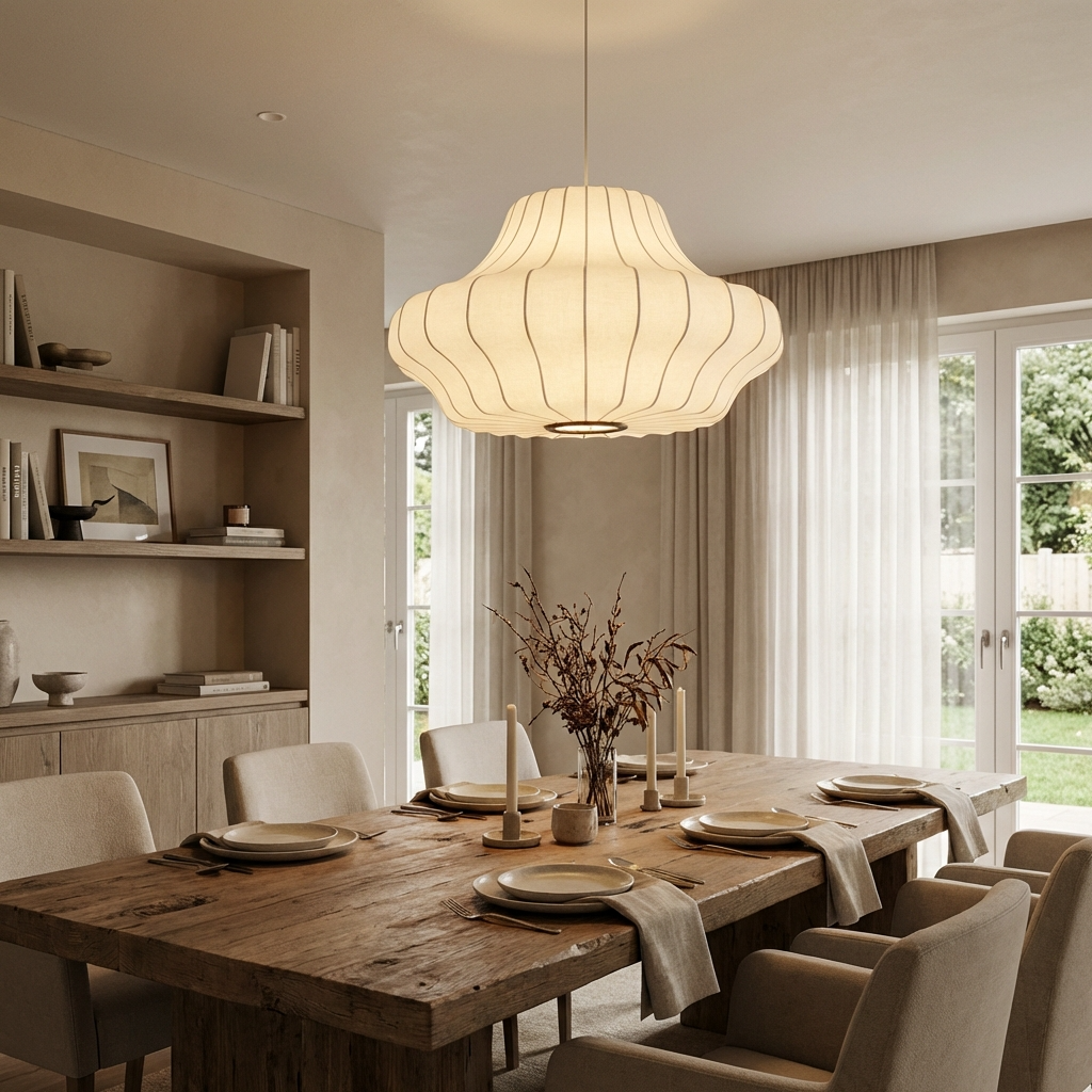 Traditional Japanese Wabi Sabi Chandeliers