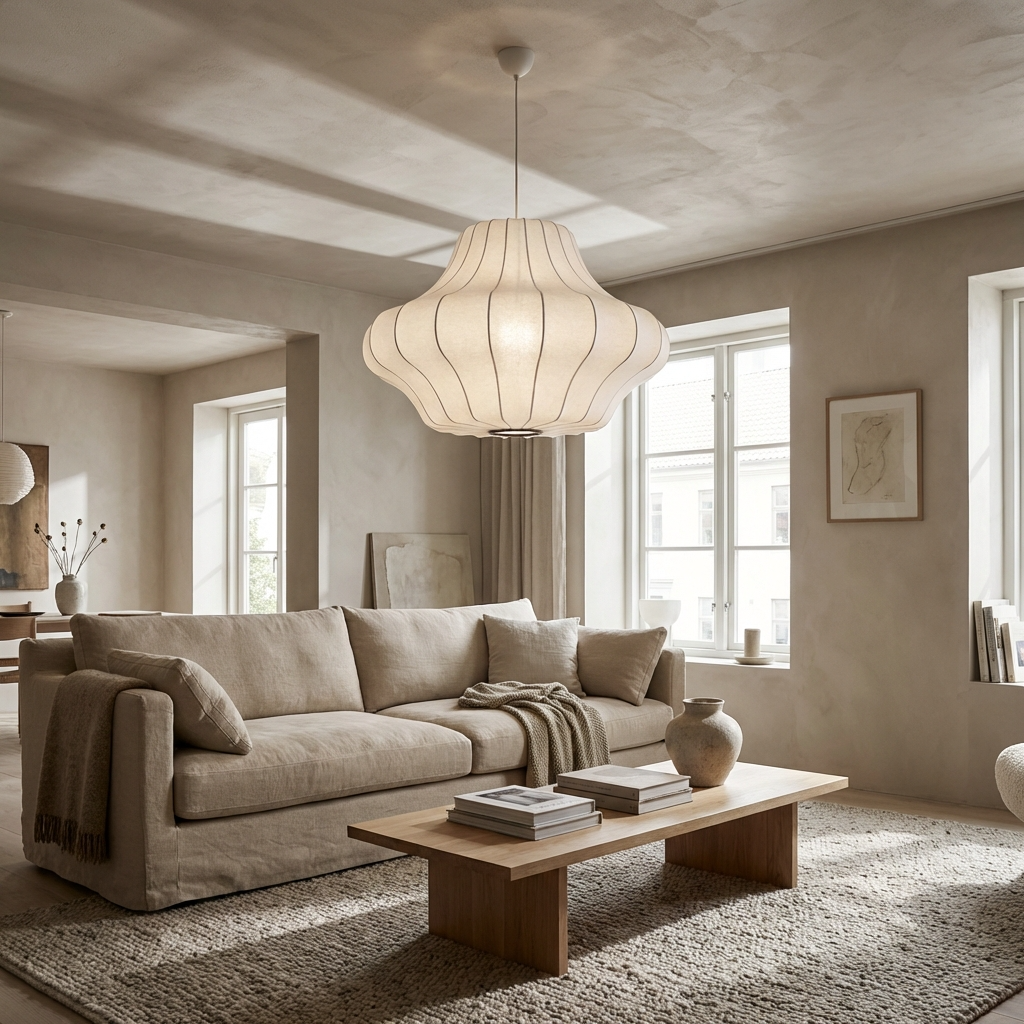 Traditional Japanese Wabi Sabi Chandeliers