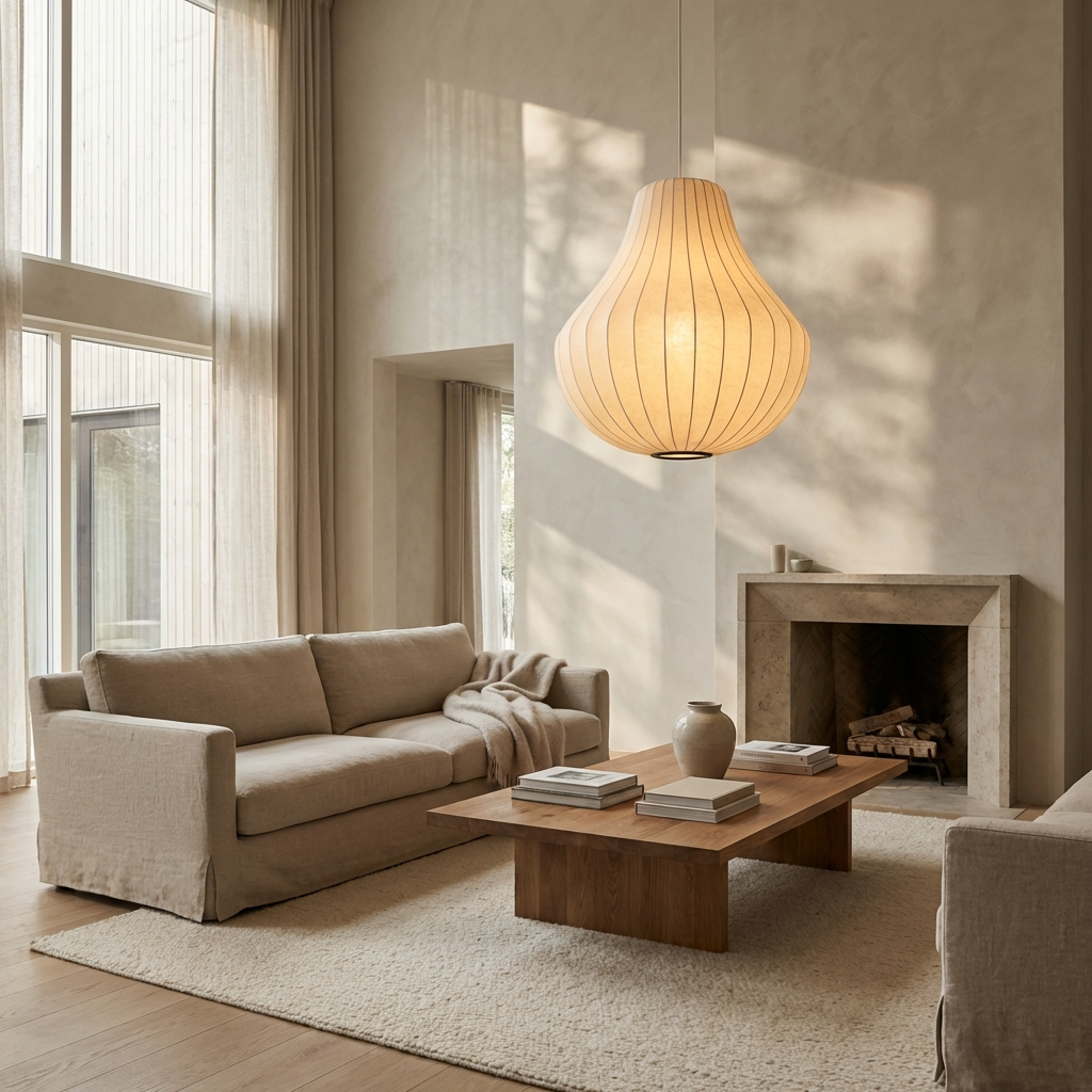 Traditional Japanese Wabi Sabi Chandeliers