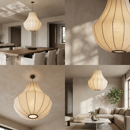 Traditional Japanese Wabi Sabi Chandeliers