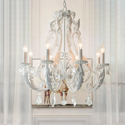 Vintage Crystal Candle Holder Chandelier