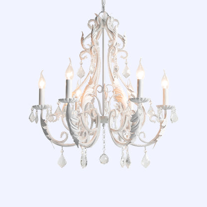 Vintage Crystal Candle Holder Chandelier