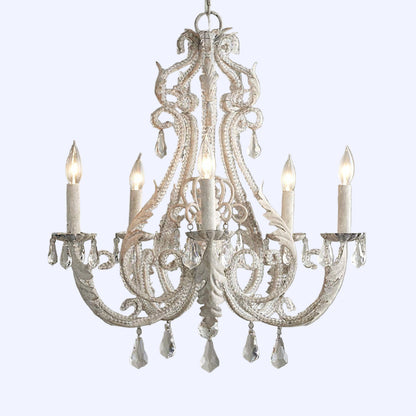Vintage Crystal Candle Holder Chandelier
