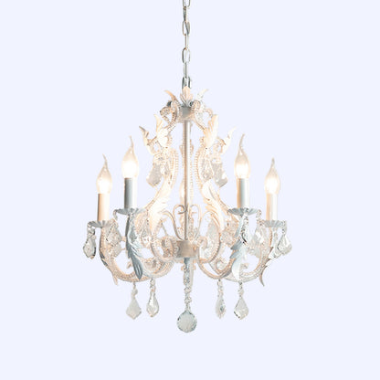 Vintage Crystal Candle Holder Chandelier