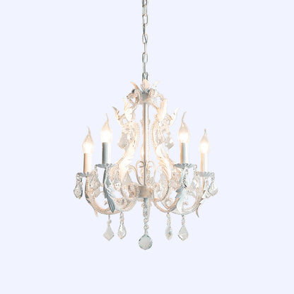 Vintage Crystal Candle Holder Chandelier