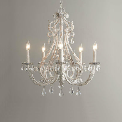 Vintage Crystal Candle Holder Chandelier