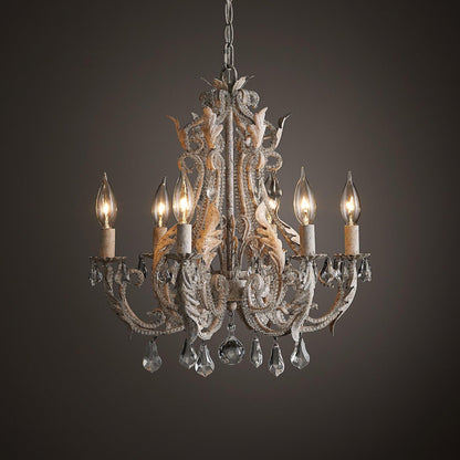 Vintage Crystal Candle Holder Chandelier