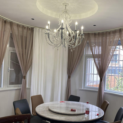 Vintage Crystal Candle Holder Chandelier