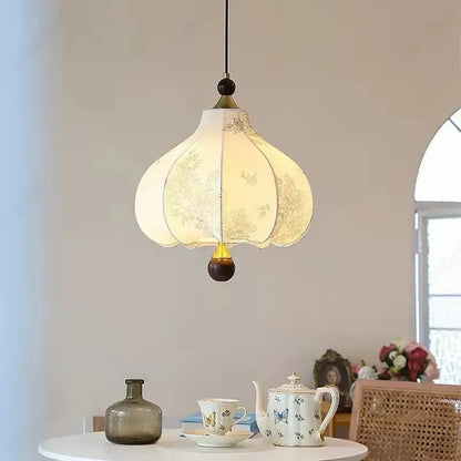 Vintage French Classic Fabric Ceiling Light