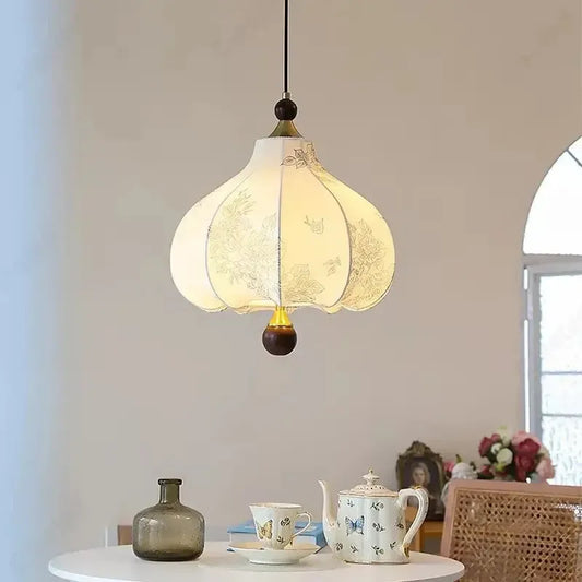 Vintage French Classic Fabric Ceiling Light