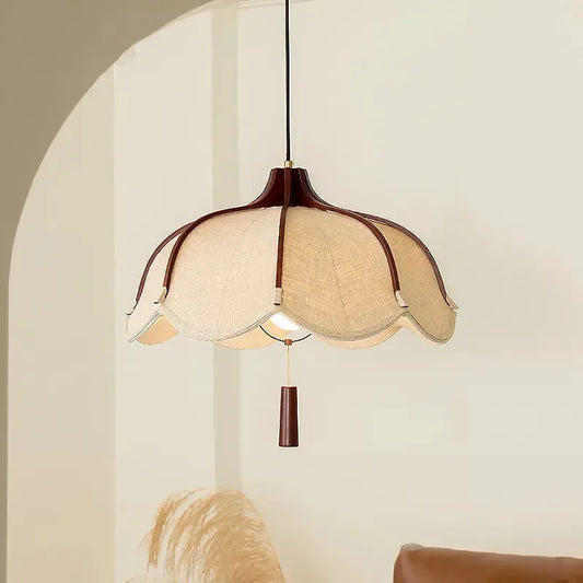 Vintage Japanese Wabi Sabi Flower Chandelier
