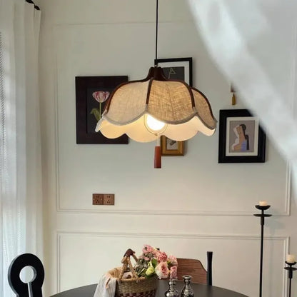 Vintage Japanese Wabi Sabi Flower Chandelier