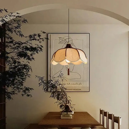 Vintage Japanese Wabi Sabi Flower Chandelier