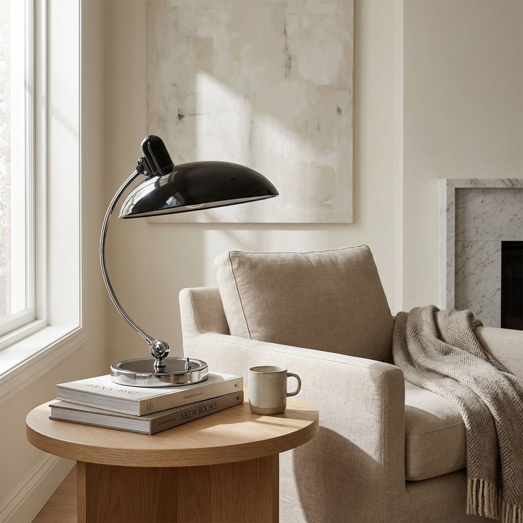 Vintage Danish Designer Study Table Lamp