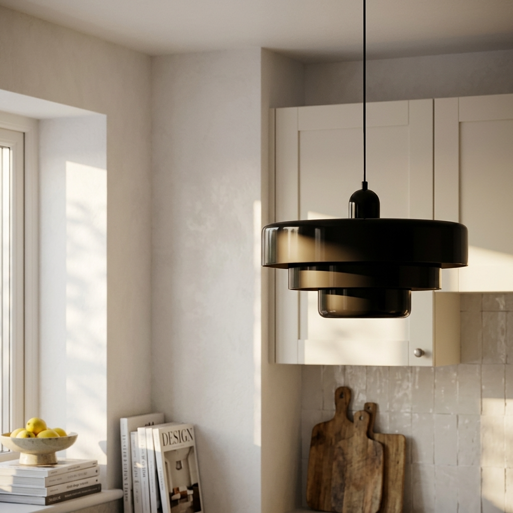 Vintage Norwegian Hanging Lamp - Classic Ceiling Light for Living
