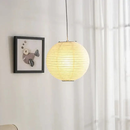Wabi Sabi Rice Paper Pendant Light