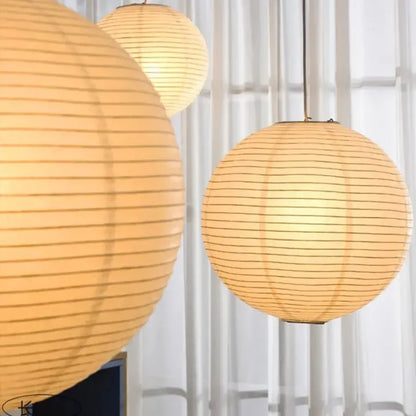 Wabi Sabi Rice Paper Pendant Light