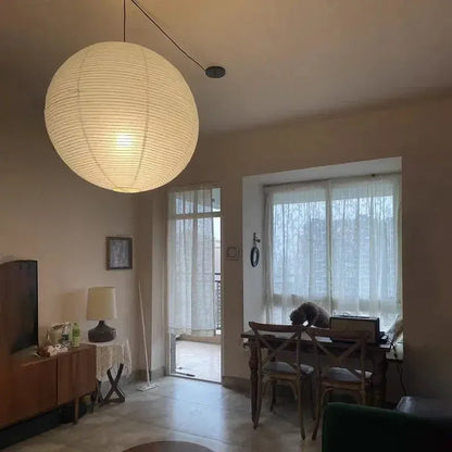 Wabi Sabi Rice Paper Pendant Light