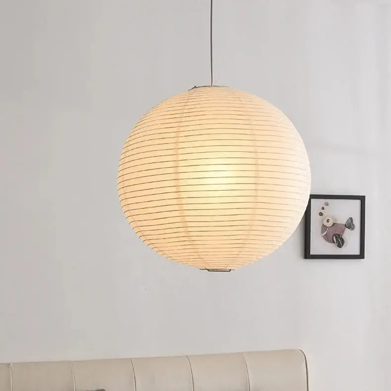 Wabi Sabi Rice Paper Pendant Light
