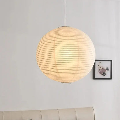 Wabi Sabi Rice Paper Pendant Light