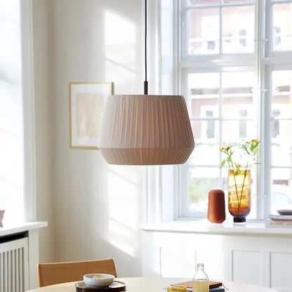 Wabi Sabi White Fabric Pendant Light