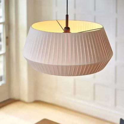 Wabi Sabi White Fabric Pendant Light